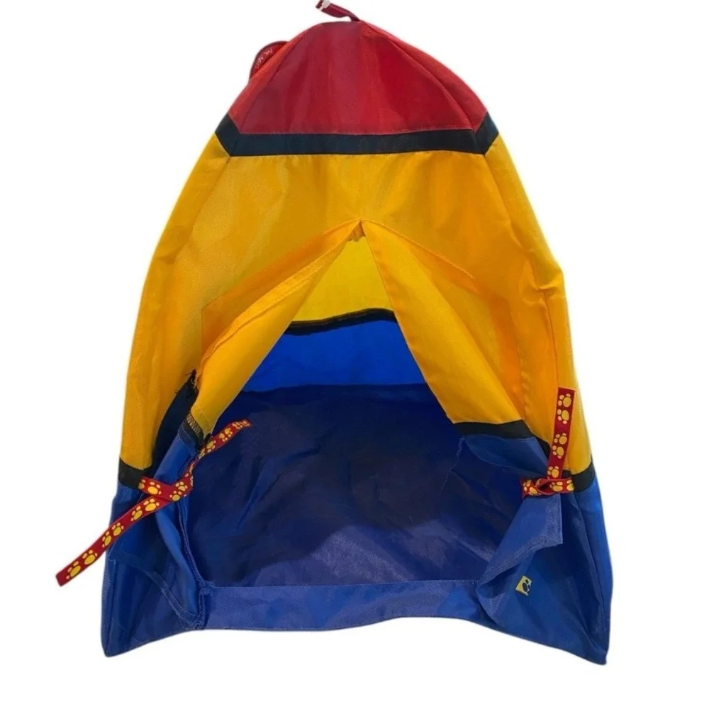 VTG BABW Build A Bear Workshop Camping Tent Red‎ Yellow Blue 17